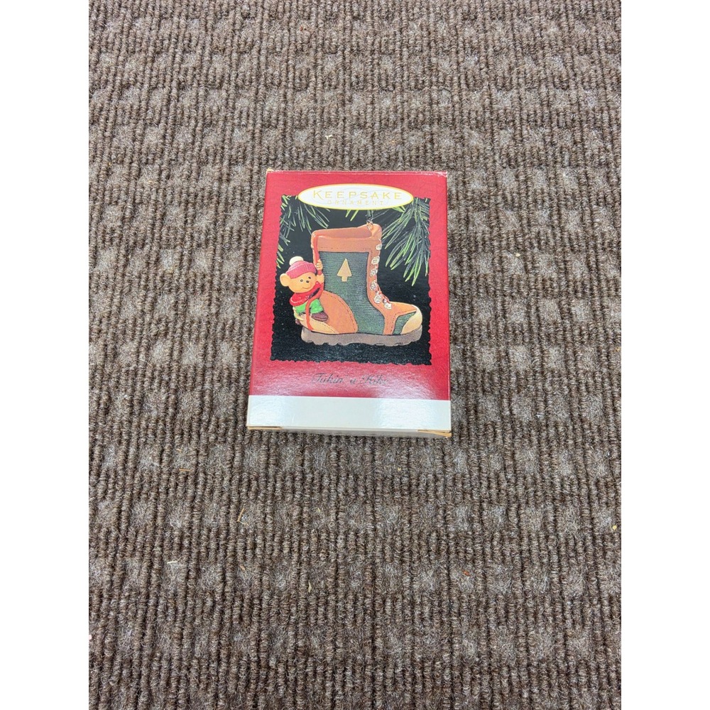 Hallmark Keepsake Ornament 1995 Takin a Hike Hiking Boot Hiker QX5287 Vintage